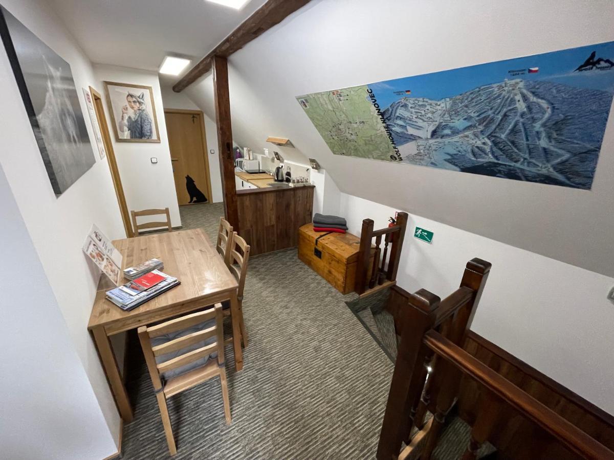 Wolf House Klinovec Hotel Loucna pod Klinovcem Luaran gambar